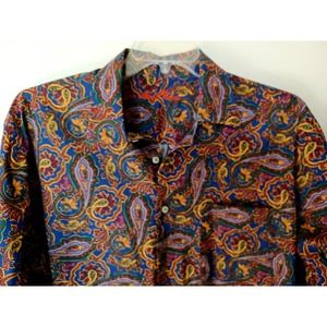 Alan Flusser Paisley Men's XL Long Sleeve